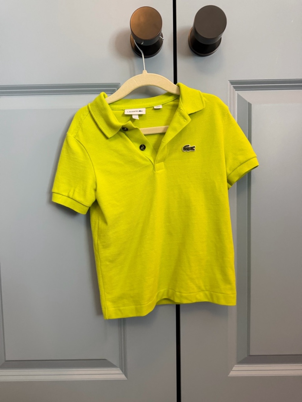 Lacoste Kids Chartreuse Short Sleeve Polo Excellent condition